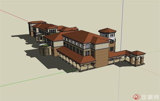 歐式風情商業街的多層建筑設計與SU模型應用探究